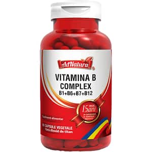 Supliment Vitamina B Complex B1 + B6 + B7 + B12, 60 capsule, AD NATURA