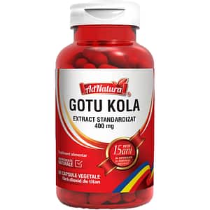 Supliment Gotu Kola 400 mg, 60 capsule, AD NATURA