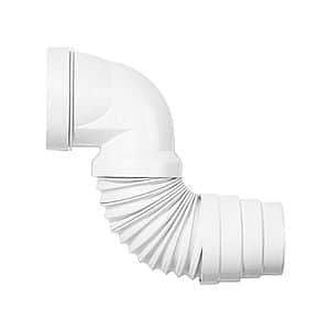Racord WC rigid Wirquin 70950167, polipropilena, extensibil 23-39 cm, alb