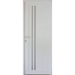 Usa interior Della, cu geam, reversibila, MDF, 88 x 203 cm, alb