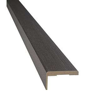Set pervaz reglabil, MDF, 7.3 x 215 cm, maro inchis