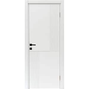 Usa interior Rifline, fara geam, reversibila, MDF, 88 x 203 cm, alb
