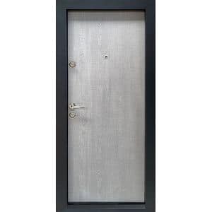 Usa de intrare pentru apartament  BC111, fara geam, stanga, metal, 77 x 194 cm, gri deschis