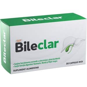 Supliment alimentar Bileclar, 30 capsule moi, SUN WAVE PHARMA