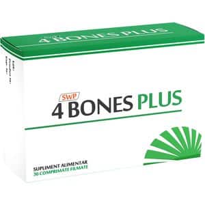 Supliment alimentar 4 Bones Plus, 30 comprimate filmate, SUN WAVE PHARMA