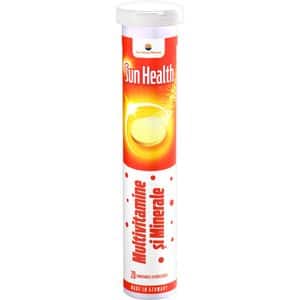 Supliment alimentar Sun Health Multivitamine si Minerale, 20 comprimate efervescente, SUN WAVE PHARMA