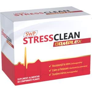 Supliment alimentar Stressclean Complex, 60 comprimate filmate, SUN WAVE PHARMA