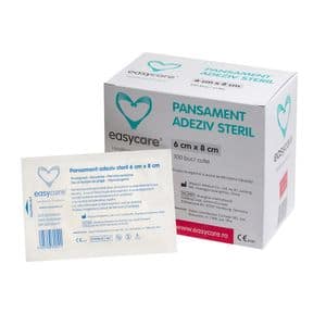 Pansament EASYCARE adeziv, steril, 6x8cm, 100buc