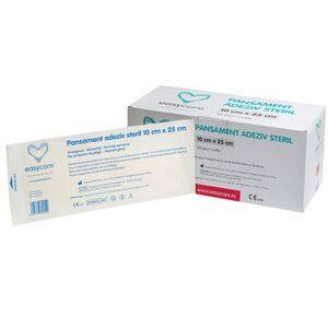 Pansament adeziv EASYCARE steril, 10x25cm, 50buc