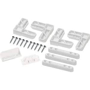 Set accesorii plasa insecte SUNNY, plastic, 6.5 cm, 9 piese, alb
