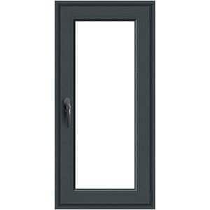 Fereastra termopan APLAST, PVC, 5 camere, 56 x 116 cm, deschidere oscilobatanta dreapta, gri antracit