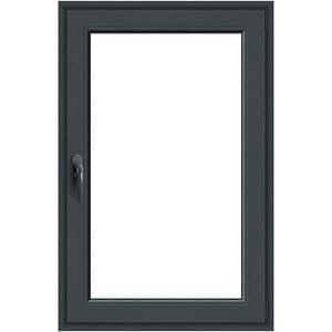 Fereastra termopan APLAST, PVC, 5 camere, 86 x 116 cm, deschidere oscilobatanta dreapta, gri antracit