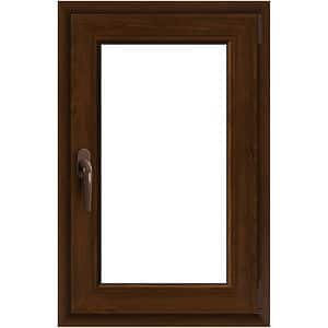 Fereastra termopan APLAST, PVC, 5 camere, 56 x 86 cm, deschidere oscilobatanta dreapta, maro