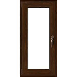 Fereastra termopan APLAST, PVC, 5 camere, 56 x 116 cm, deschidere oscilobatanta stanga, maro