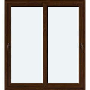 Usa intrare APLAST, glisanta, glisare, PVC, 180 x 200 cm, maro inchis