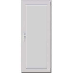 Usa intrare APLAST, fara geam, dreapta, PVC, 88 x 205 cm, alb