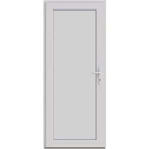 Usa intrare APLAST, fara geam, stanga, PVC, 88 x 205 cm, alb