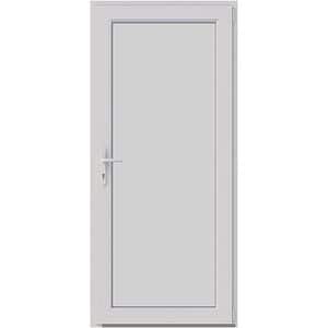 Usa intrare APLAST, fara geam, dreapta, PVC, 88 x 195 cm, alb