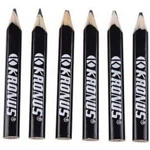 Set creioane dulgher KRONUS, lemn, negru, 6 buc