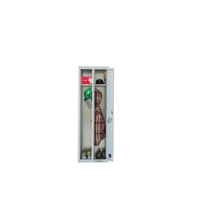 Vestiar metalic Coarmet, 2 usi, 60 x 50 x 180 cm, gri