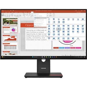 Monitor LED IPS LENOVO ThinkVision T27-40, 27", Full HD, 120Hz, pivot, negru