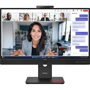 Monitor LED IPS LENOVO ThinkVision T27QD-4v, 27", QHD, 120Hz, boxe, pivot, negru