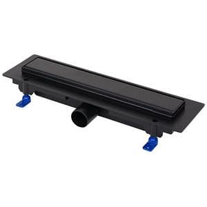 Rigola dus FLUIDMASTER 675022, gratar inox, D 40mm, 35 cm, negru