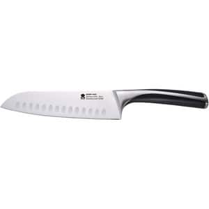 Cutit Santoku MASTERPRO Elegance, 17.5cm, inox, negru