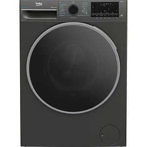 Masina de spalat rufe frontala BEKO B7WFU68418MB2 ES, EnergySpin, SteamCure, 8 kg, 1400rpm, Clasa A, Wi-Fi, gri inchis