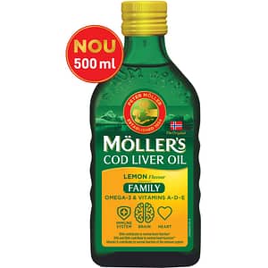 Supliment Ulei ficat de cod Omega 3 Family, aroma de lamaie, 500 ml, MOLLERS