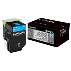 Toner original LEXMARK XL 70C0H20 700H2, cyan
