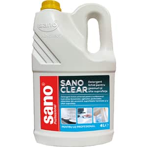 Solutie de curatat geamuri SANO Clear, 4l