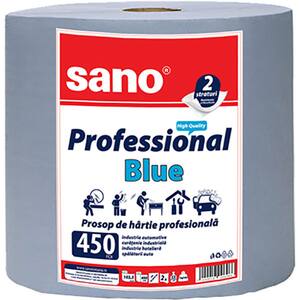 Prosoape de hartie SANO Professional Blue 450, 2 straturi, 1 rola