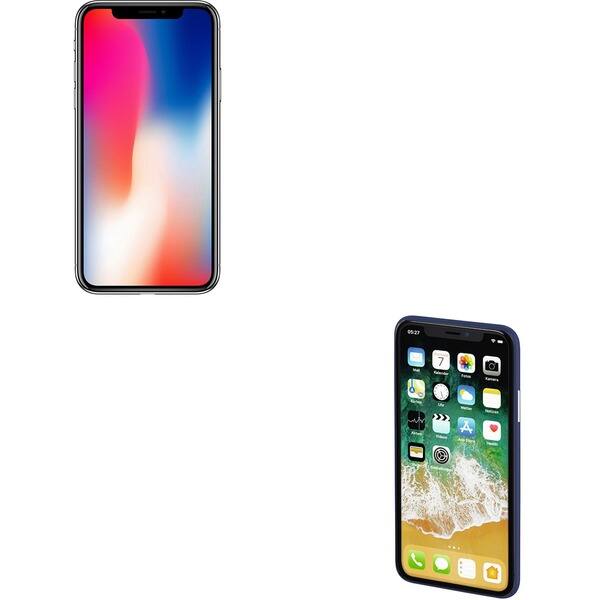 Telefon Apple Iphone X 256gb Space Gray Carcasa Pentru Iphone X Hama Ultra Slim 181605