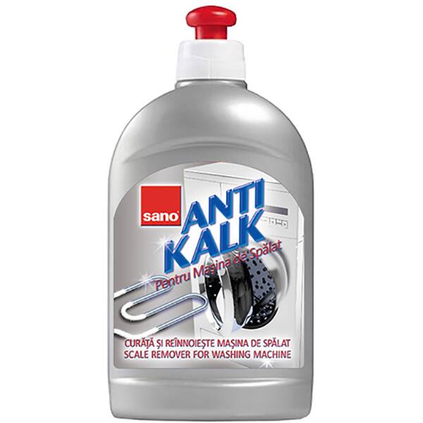 Solutie Anticalcar Pentru Masina De Spalat Rufe Sano Anti Kalk 500 Ml