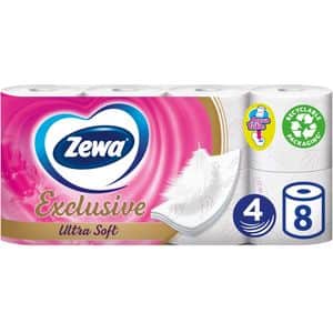 Hartie igienica ZEWA Exclusive Ultra Soft, 4 straturi, 8 role