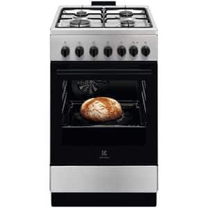 Aragaz ELECTROLUX LKK520022X, 4 arzatoare, Gaz + Electric, L 50 cm, Grill, inox