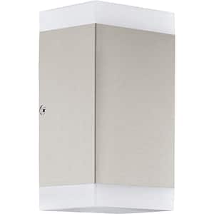 Aplica de exterior LED EGLO 75545, 2 x 4.6W, 800lm, lumina calda, IP44, alb