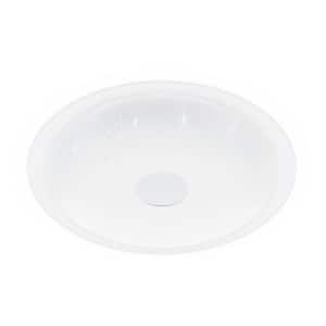 Plafoniera LED EGLO 75624, 22W, 2600lm, lumina variabila, IP20, alb, crom