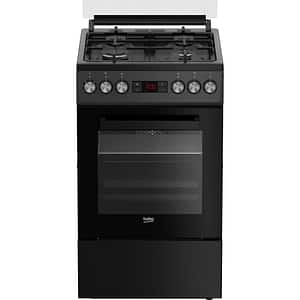 Aragaz BEKO FSM52330NAO, 4 arzatoare, Gaz + Electric, L 50 cm, Grill, antracit