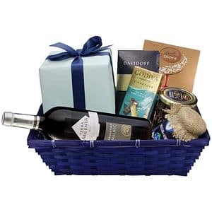 Cos cadou LUXURY BASKETS Corporate Blue 8CB