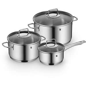 Set vase WMF Astoria, 6 piese, 16-24 cm, 1.9-5.7l, inox, argintiu