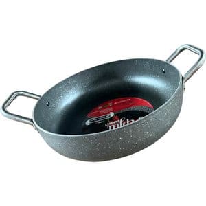 Cratita inalta STUDIO CASA Pepita Granit, 30cm, aluminiu, gri