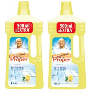 Pachet detergent universal pentru suprafete MR. PROPER, Lemon, 2 x 1.5l