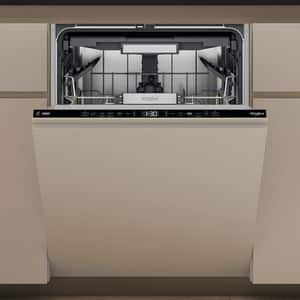 Masina de spalat vase incorporabila WHIRLPOOL W7I HT58 T, MaxiSpace, 6th Sense, 15 seturi, 8 programe, 60 cm, Clasa B, panou comanda negru