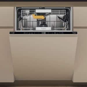 Masina de spalat vase incorporabila WHIRLPOOL W8I HT58 TS, MaxiSpace, 6th Sense, 14 seturi, 8 programe, 60 cm, Clasa B, panou comanda negru