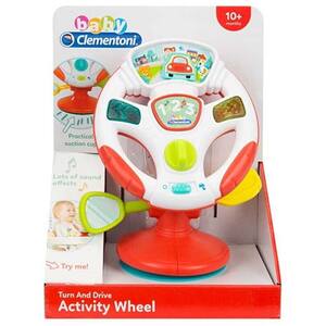 Jucarie interactiva CLEMENTONI Volan cu activitati CL17241, 10 luni+, multicolor