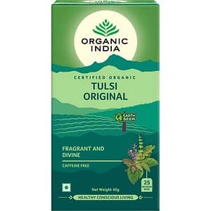 Ceai ORGANIC INDIA Tulsi Original, 25 plicuri, 52g