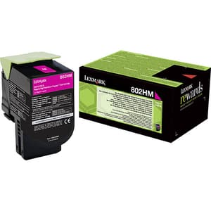 Toner original LEXMARK XL 80C2HM0 802HM Return Program, magenta