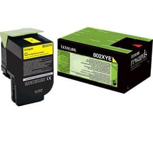 Toner original LEXMARK 80C2XYE 802XYE Corporate, galben